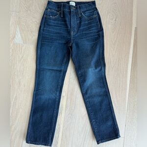 J CREW SIZE 23P vintage straight jean in medium vintage wash